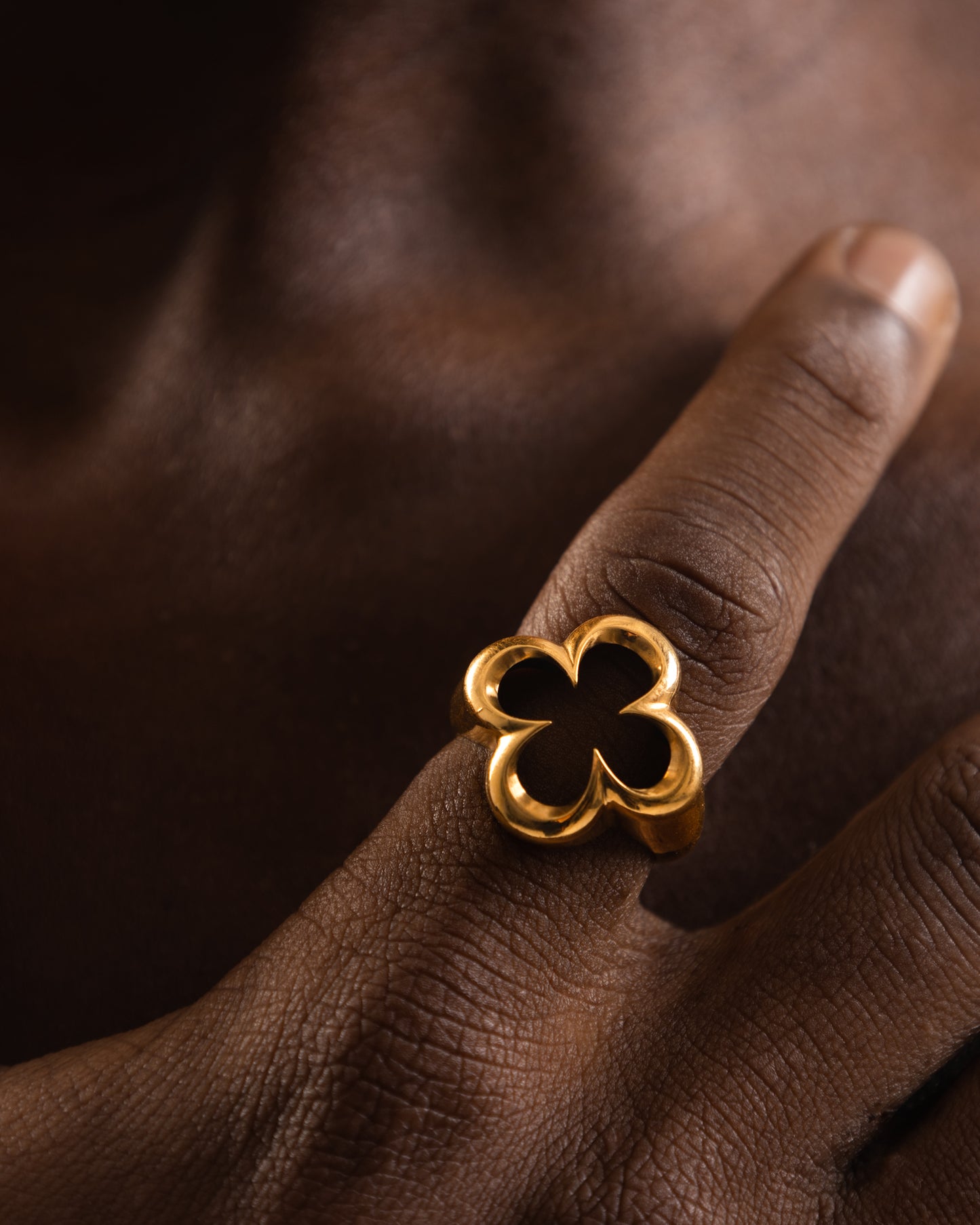 LA FLEUR GOLD PLATED RING