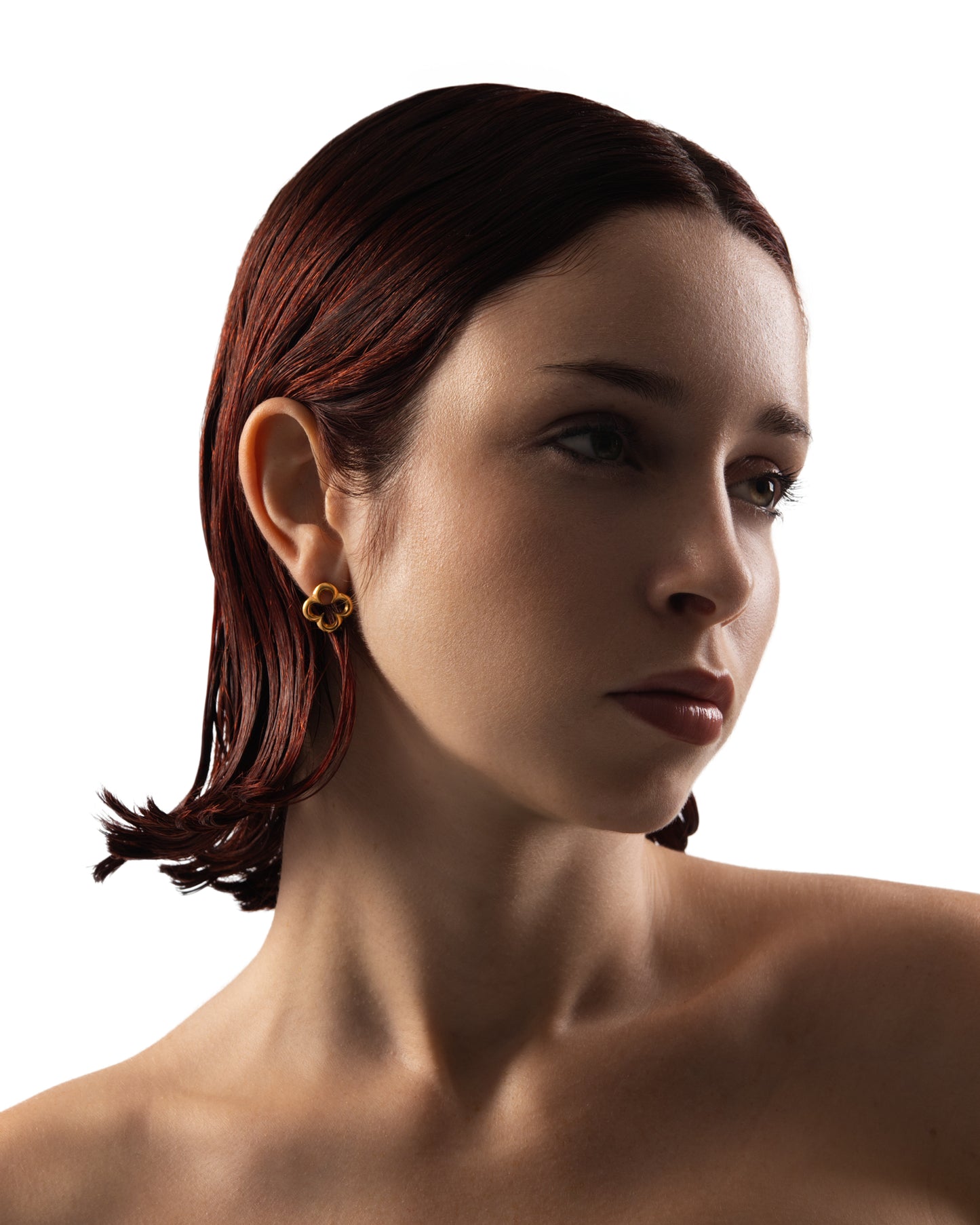 LA FLEUR GOLD PLATED EARRINGS