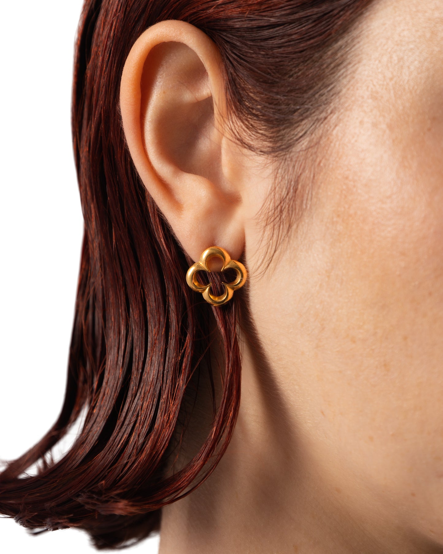 LA FLEUR GOLD PLATED EARRINGS