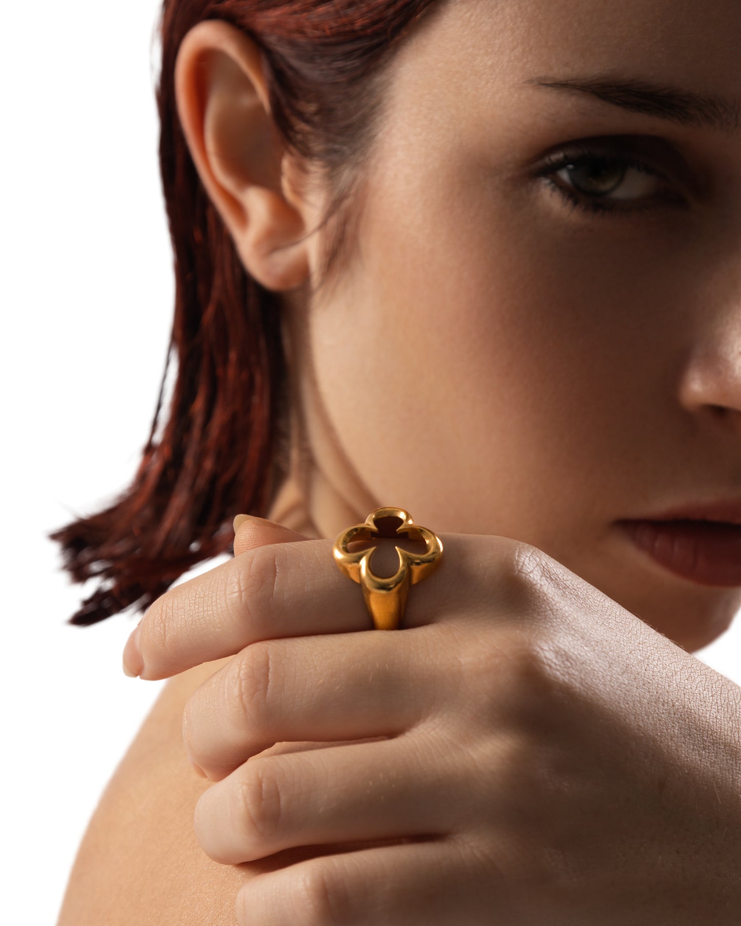 LA FLEUR GOLD PLATED RING